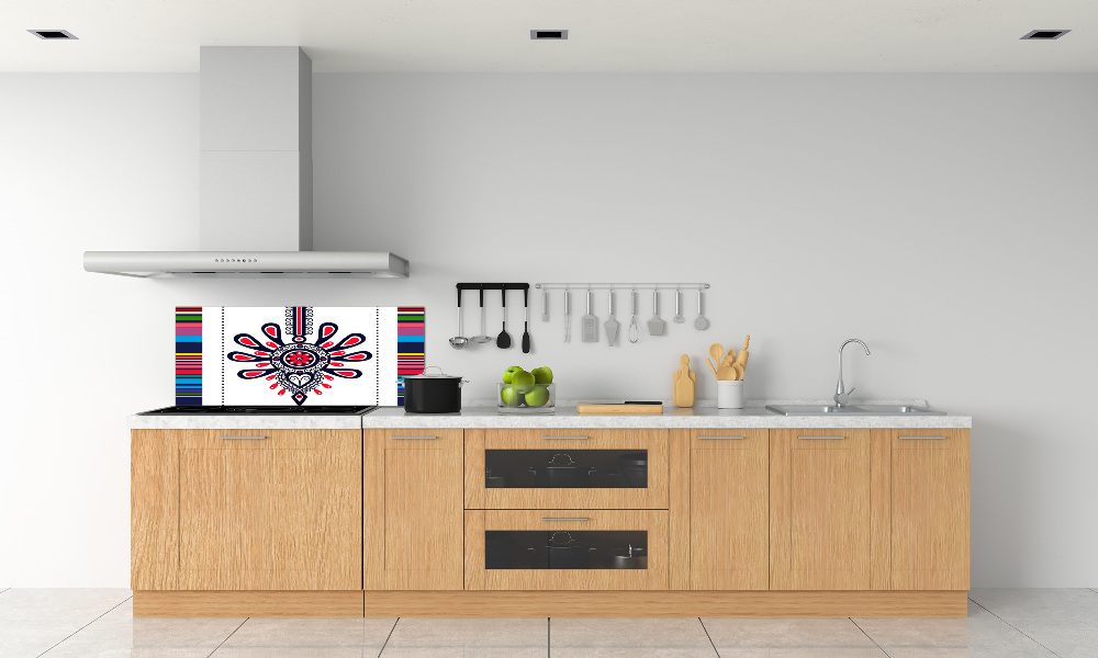 Cooker splashback Polish folk pattern