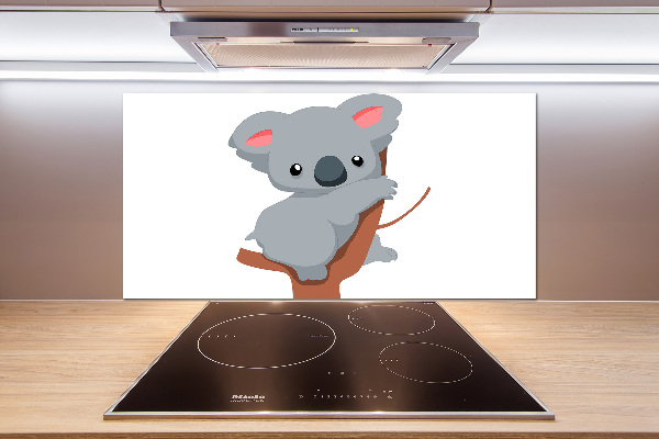 Cooker splashback Koala on a tree