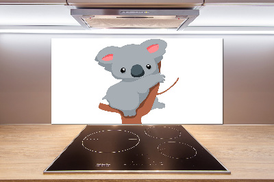 Cooker splashback Koala on a tree