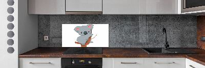 Cooker splashback Koala on a tree