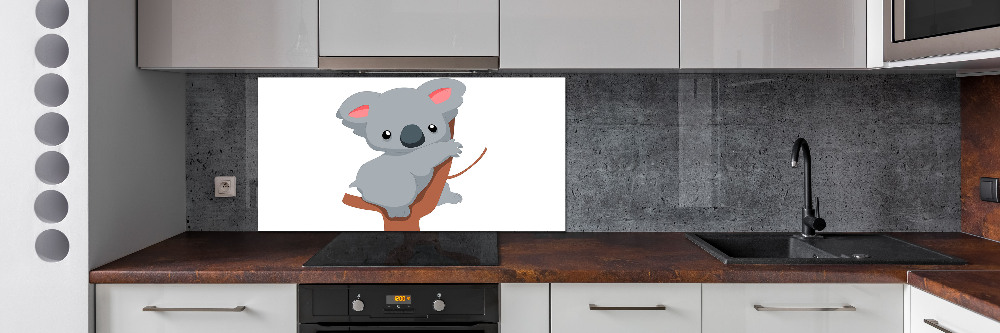 Cooker splashback Koala on a tree