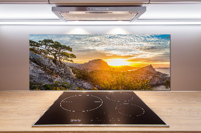 Cooker splashback Sunset