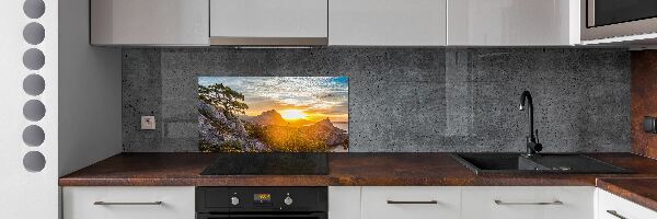 Cooker splashback Sunset