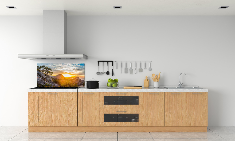 Cooker splashback Sunset