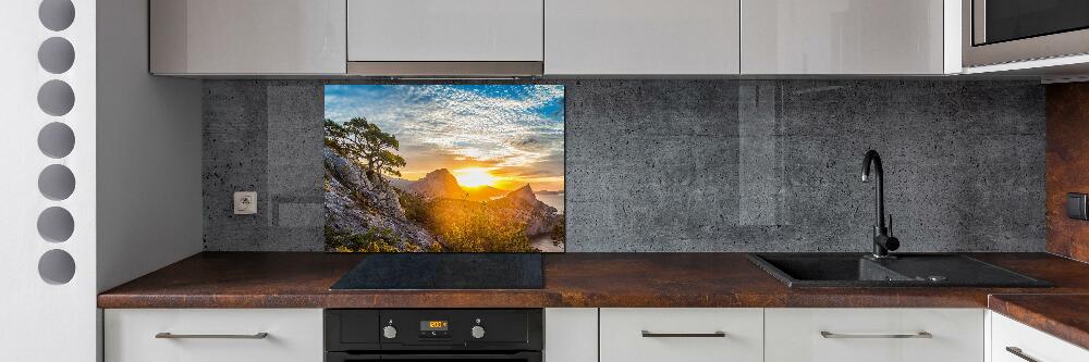 Cooker splashback Sunset