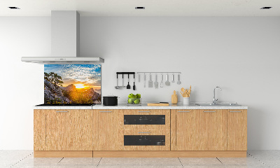 Cooker splashback Sunset