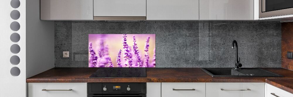 Cooker splashback Lavender