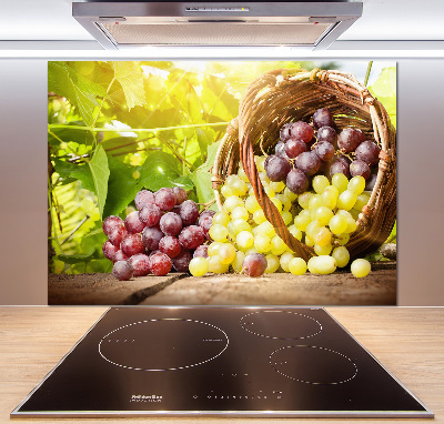 Cooker splashback Grapes in the basket