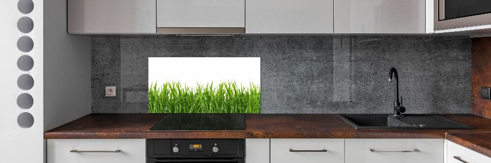 Cooker splashback Grass