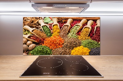 Cooker splashback Colorful spices