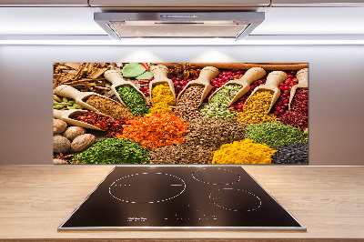 Cooker splashback Colorful spices