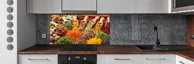 Cooker splashback Colorful spices