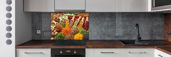 Cooker splashback Colorful spices