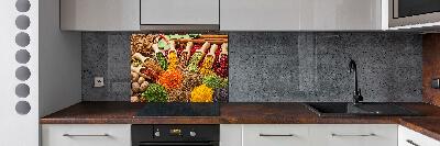 Cooker splashback Colorful spices