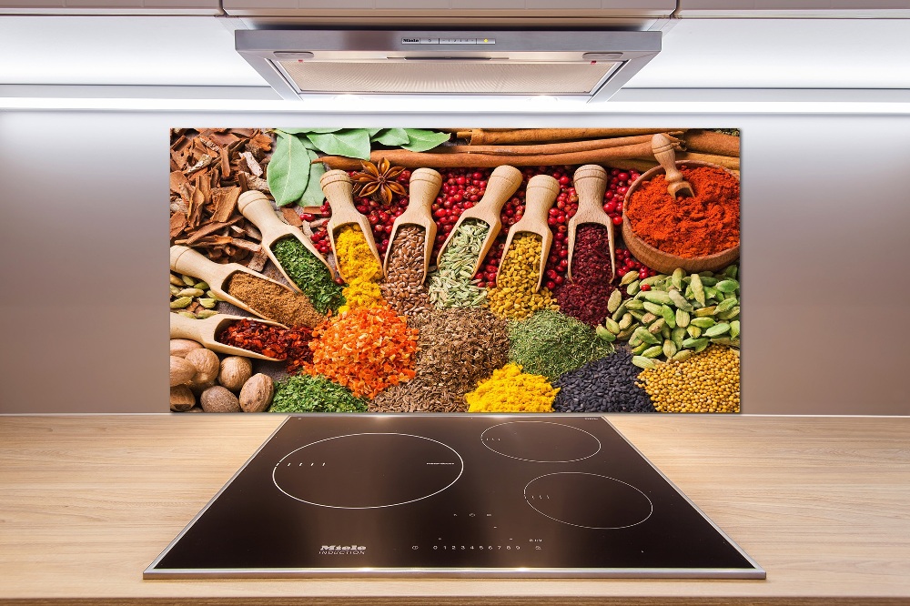 Cooker splashback Colorful spices