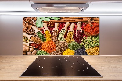 Cooker splashback Colorful spices