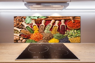 Cooker splashback Colorful spices