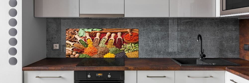 Cooker splashback Colorful spices