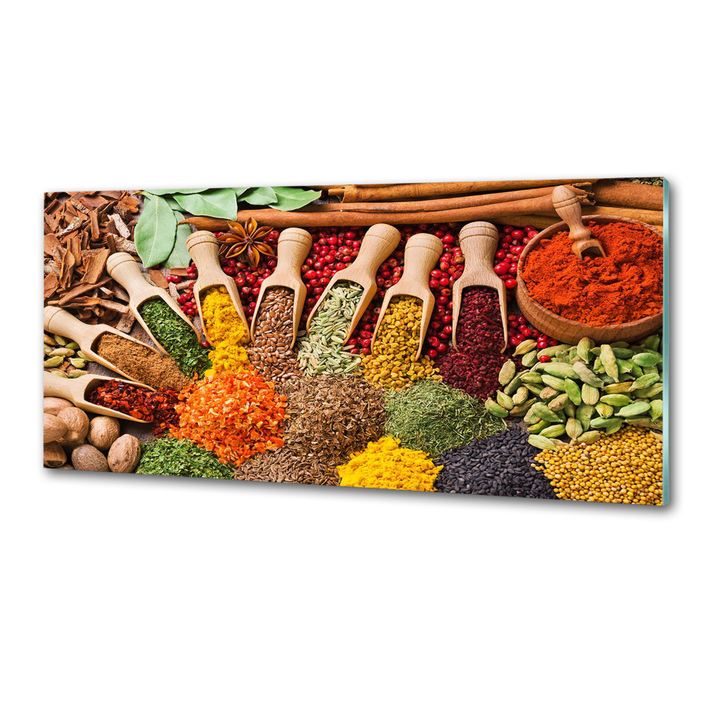 Cooker splashback Colorful spices