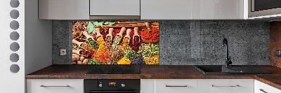 Cooker splashback Colorful spices