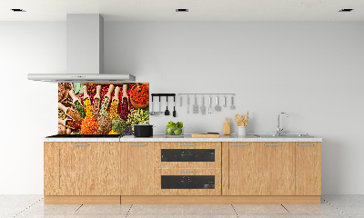 Cooker splashback Colorful spices