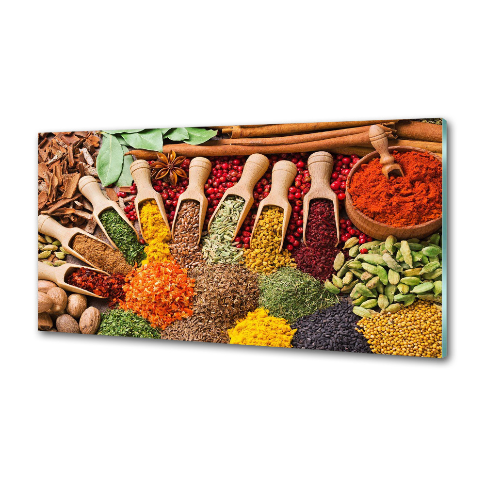 Cooker splashback Colorful spices