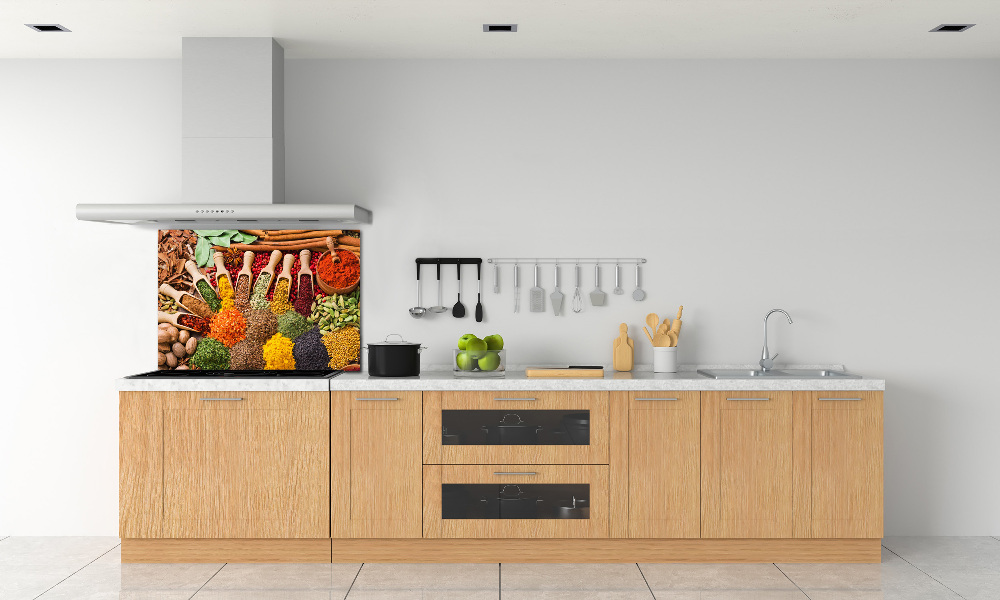 Cooker splashback Colorful spices