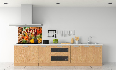 Cooker splashback Colorful spices