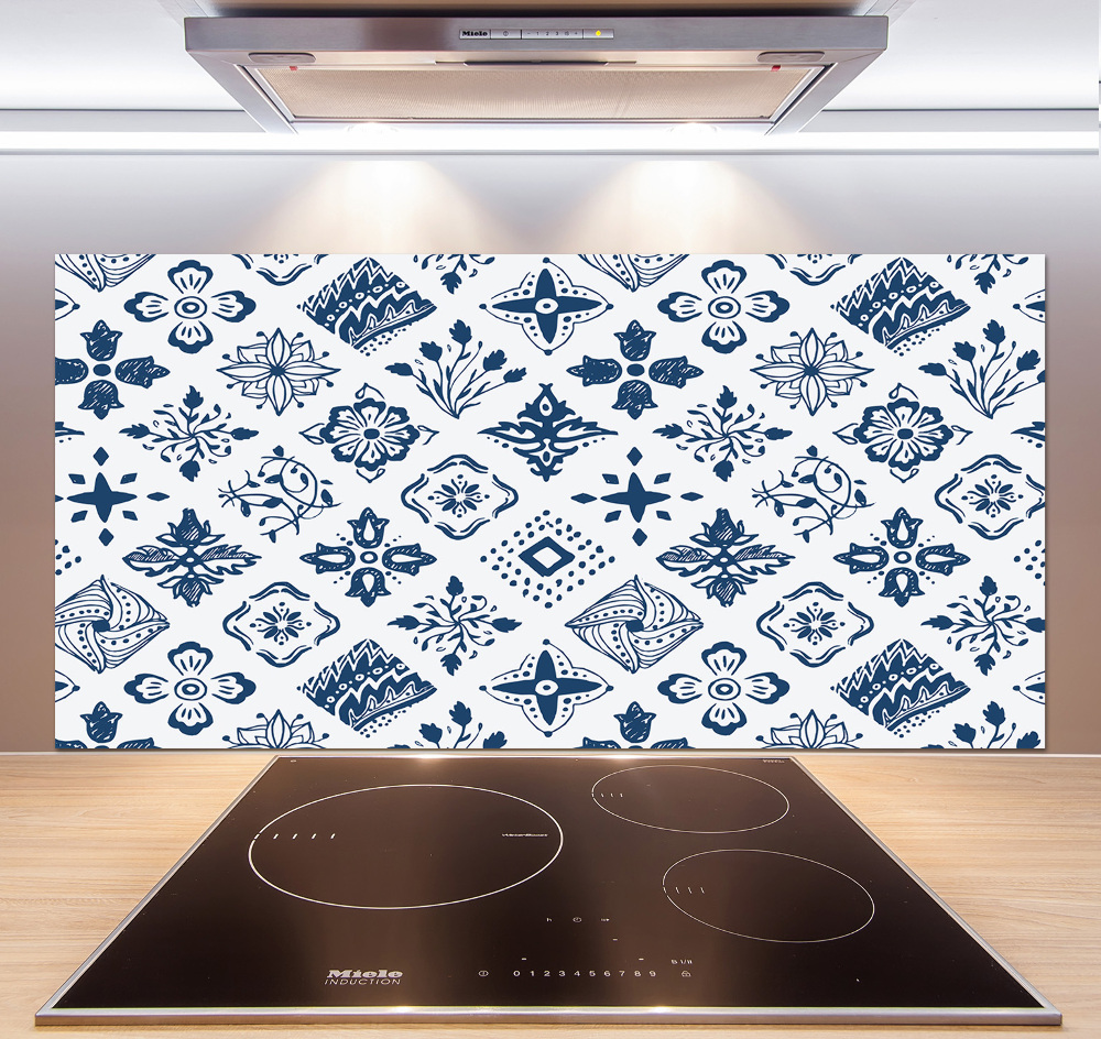 Cooker splashback Floral pattern