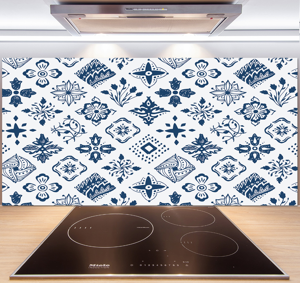 Cooker splashback Floral pattern