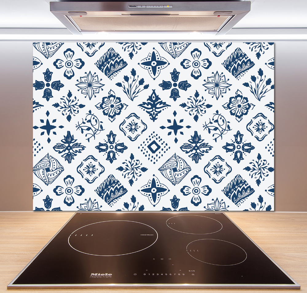 Cooker splashback Floral pattern