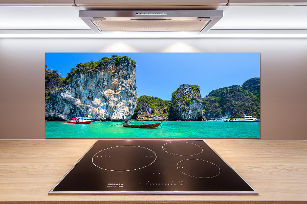 Cooker splashback Thailand boats