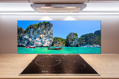 Cooker splashback Thailand boats