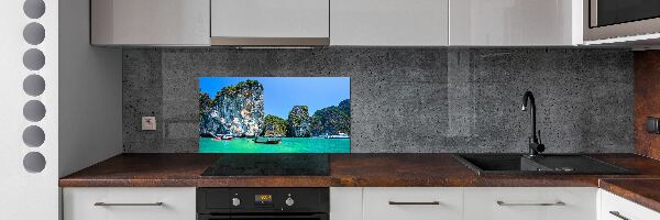 Cooker splashback Thailand boats