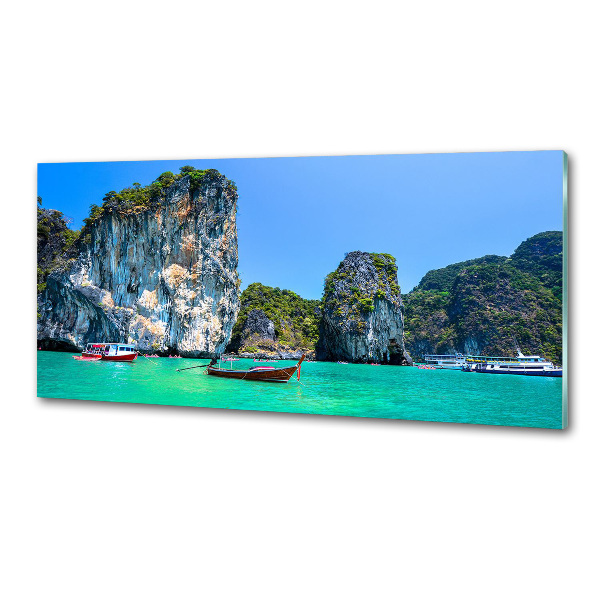 Cooker splashback Thailand boats