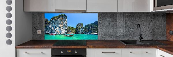 Cooker splashback Thailand boats