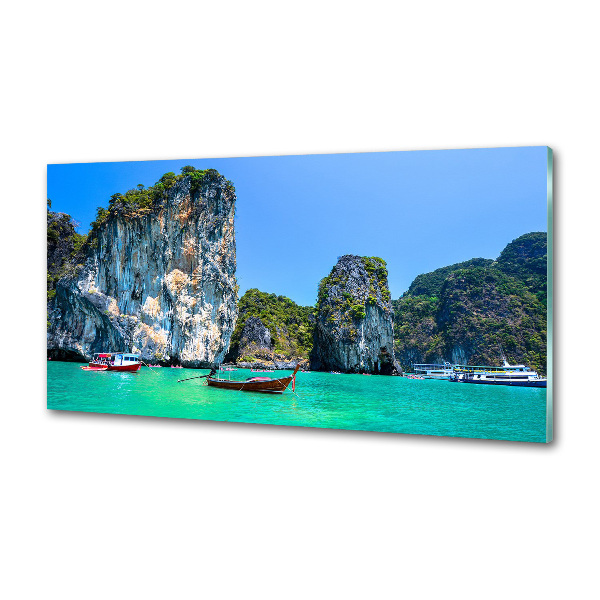 Cooker splashback Thailand boats