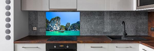 Cooker splashback Thailand boats