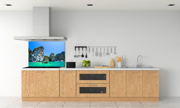 Cooker splashback Thailand boats