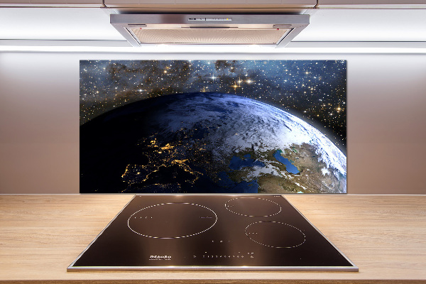 Cooker splashback Planet Earth