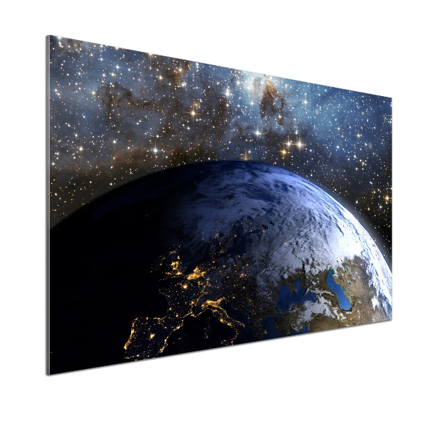 Cooker splashback Planet Earth