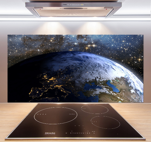 Cooker splashback Planet Earth