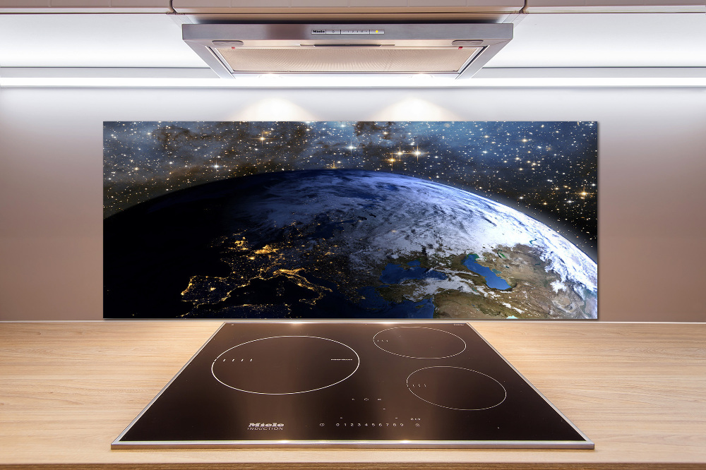 Cooker splashback Planet Earth