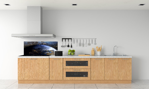 Cooker splashback Planet Earth