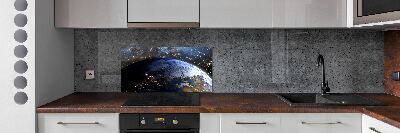 Cooker splashback Planet Earth