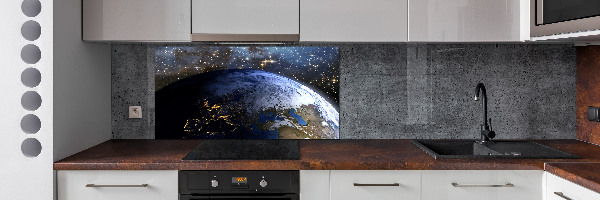 Cooker splashback Planet Earth