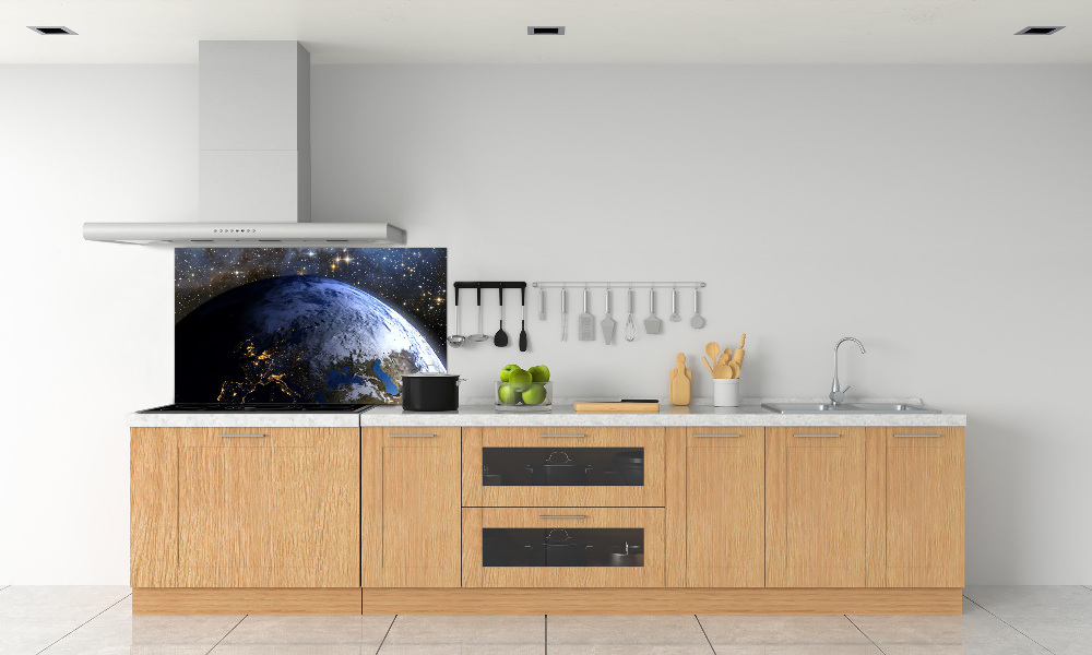 Cooker splashback Planet Earth