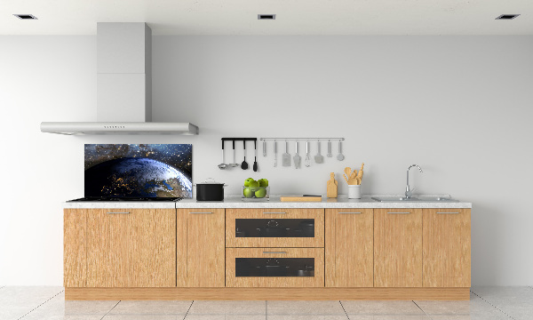 Cooker splashback Planet Earth