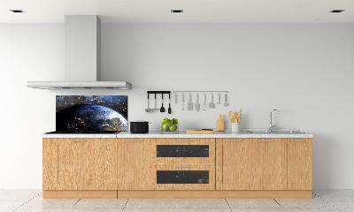 Cooker splashback Planet Earth