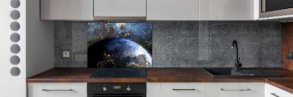 Cooker splashback Planet Earth